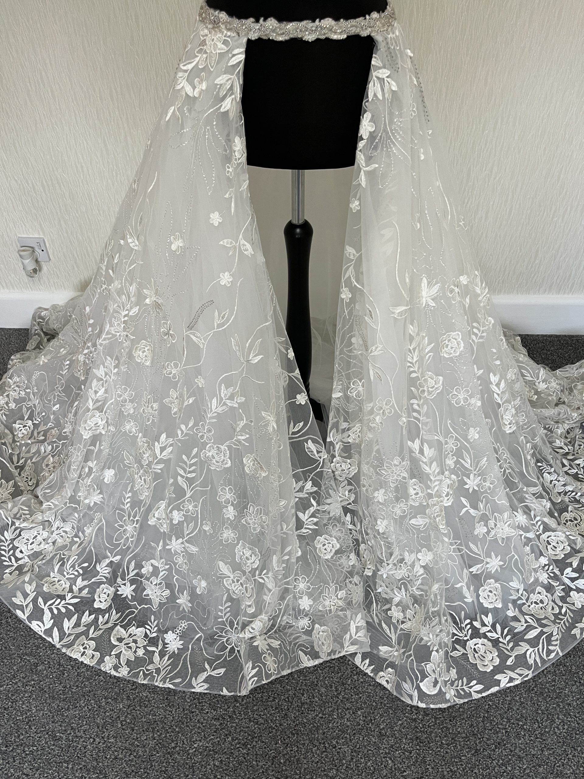 Bridal overskirt