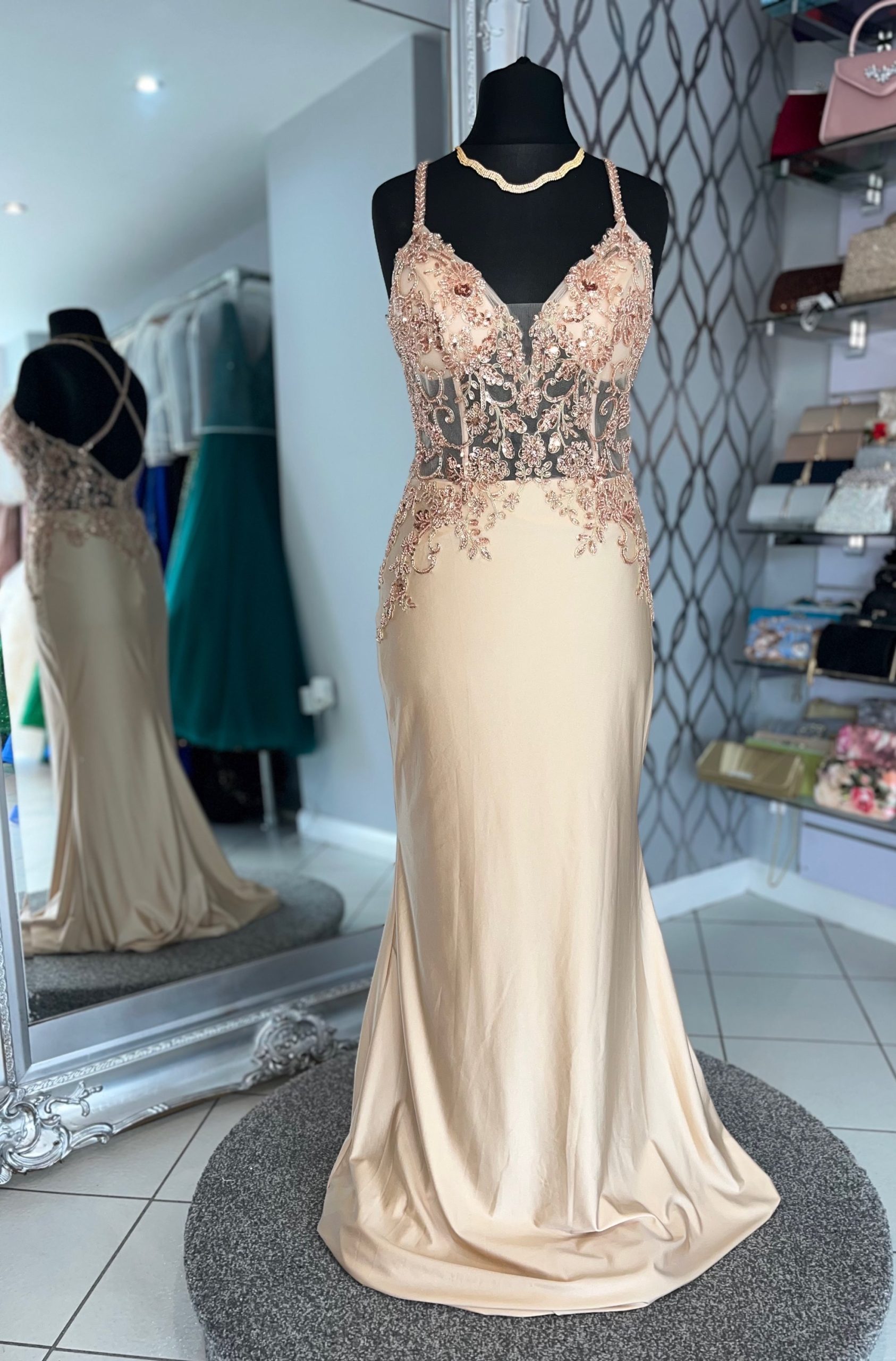 Golden Goddess Prom Dress