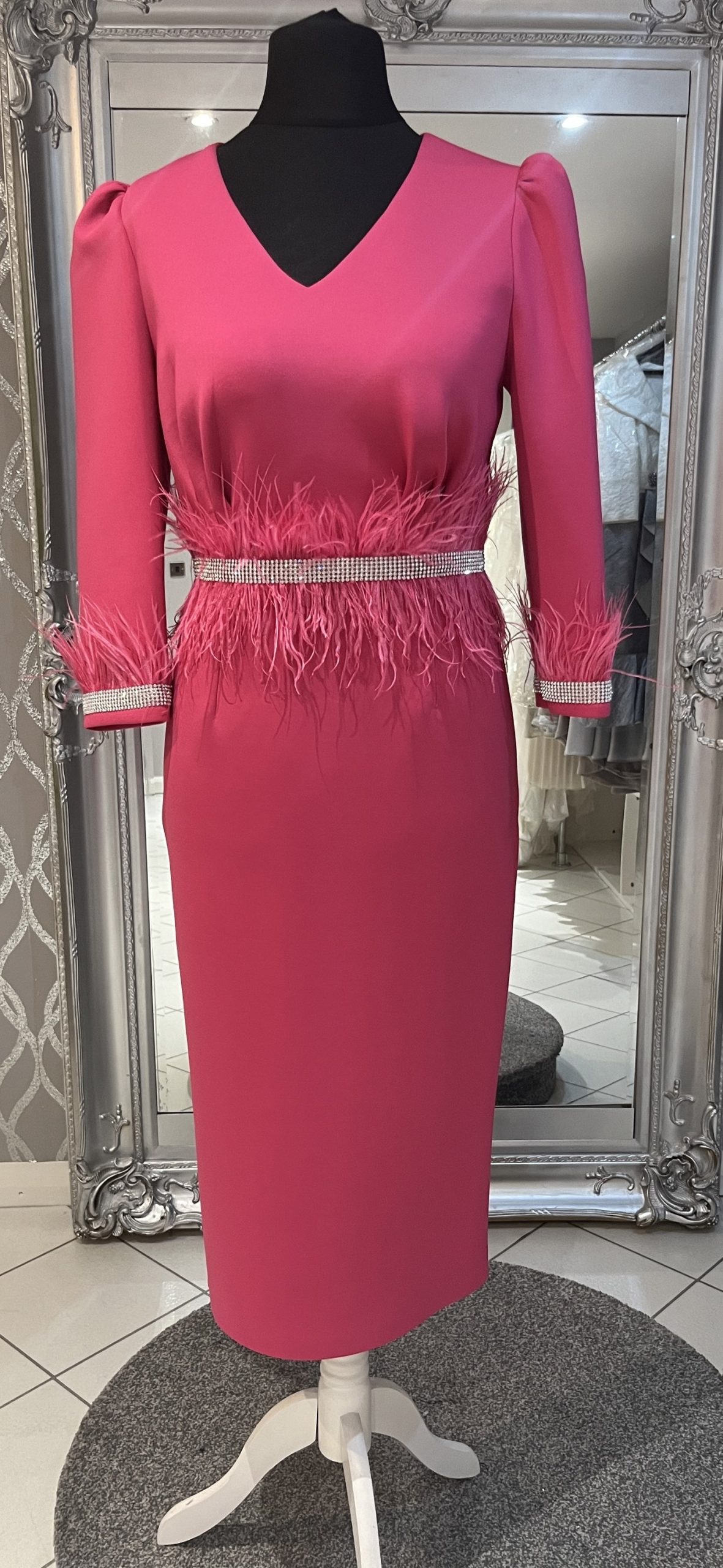 Feather Occasion Dress