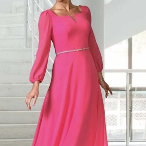 Veromia Lipstick Pink Occasion Dress