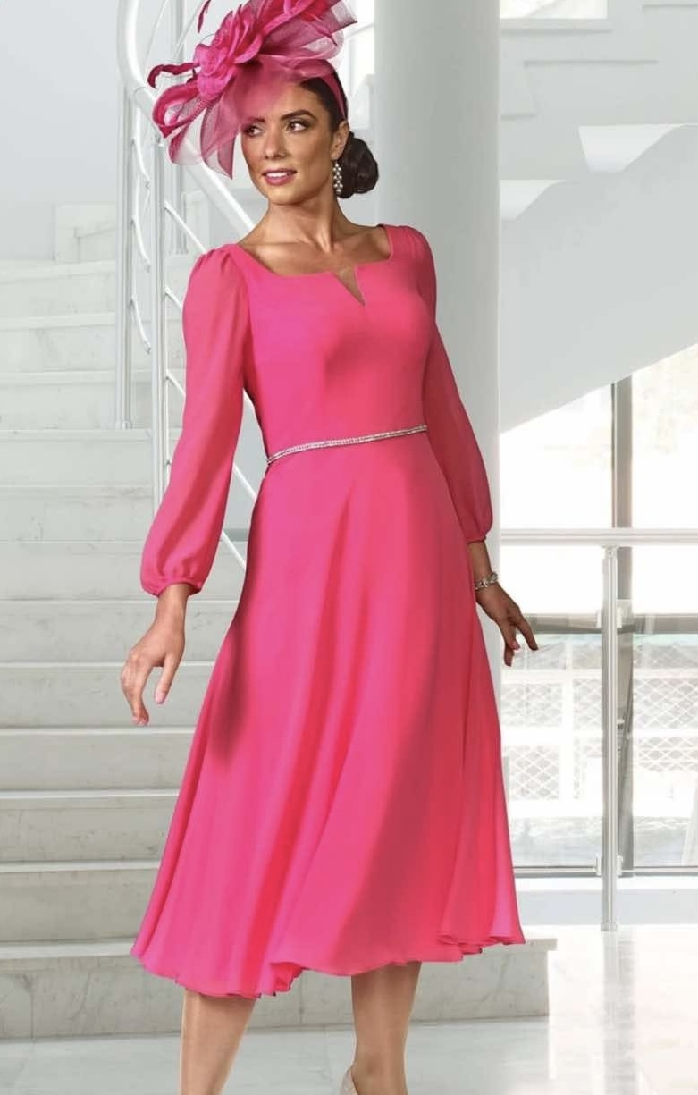 Veromia Lipstick Pink Occasion Dress
